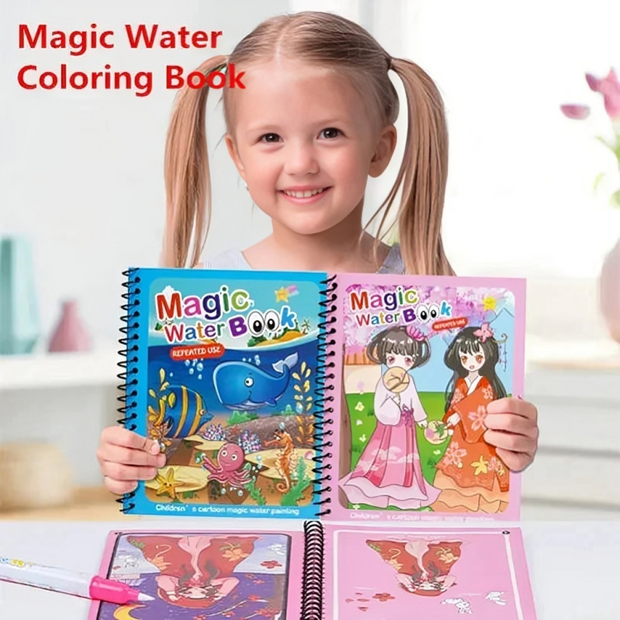 Kids Magic Water Drawing Book