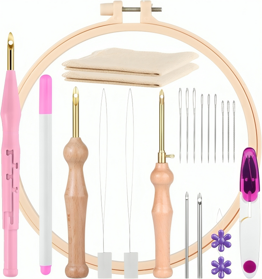 MSDADA 21PC Punch Needle Embroidery Kit