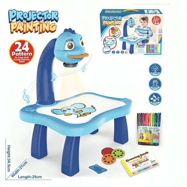 3 in 1 Drawing Projector Table for Kids