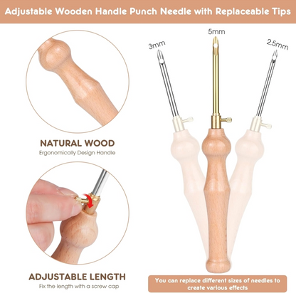 MSDADA 21PC Punch Needle Embroidery Kit