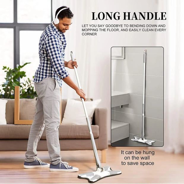 X-Shape Microfiber Mop