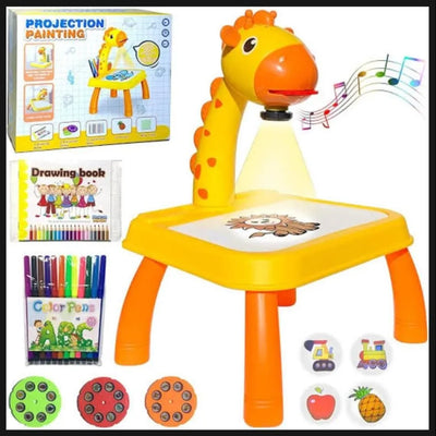 3 in 1 drawing projector table for kids