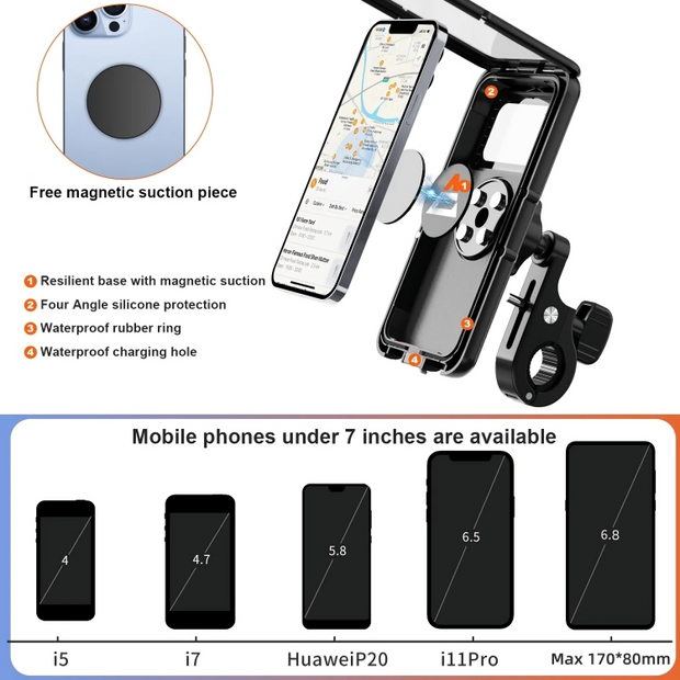 360 Rotatable Ultra Thick material Water proof Mobile Phone Holder
